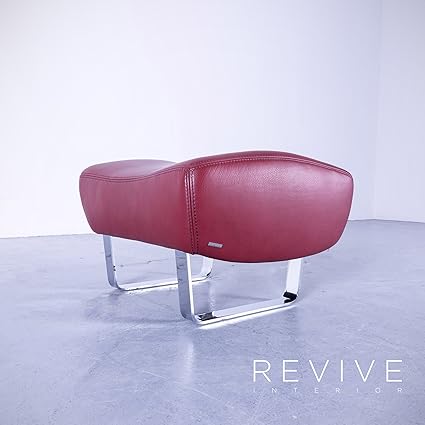 Amazon De Koinor Jetlag Designer Liege Rot Altrot Leder Echtleder Lounge Chair Hocker 4773 Top