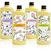 Serenity Sanctuary Bubble Bath for Women, Scented Gift Set for Adults, 51.2 fl oz (Pack of 4), with Shower Gel, Ladies Foaming Bath Variety, Mother's Day Gift for Mom, Christmas Gifts for Wife