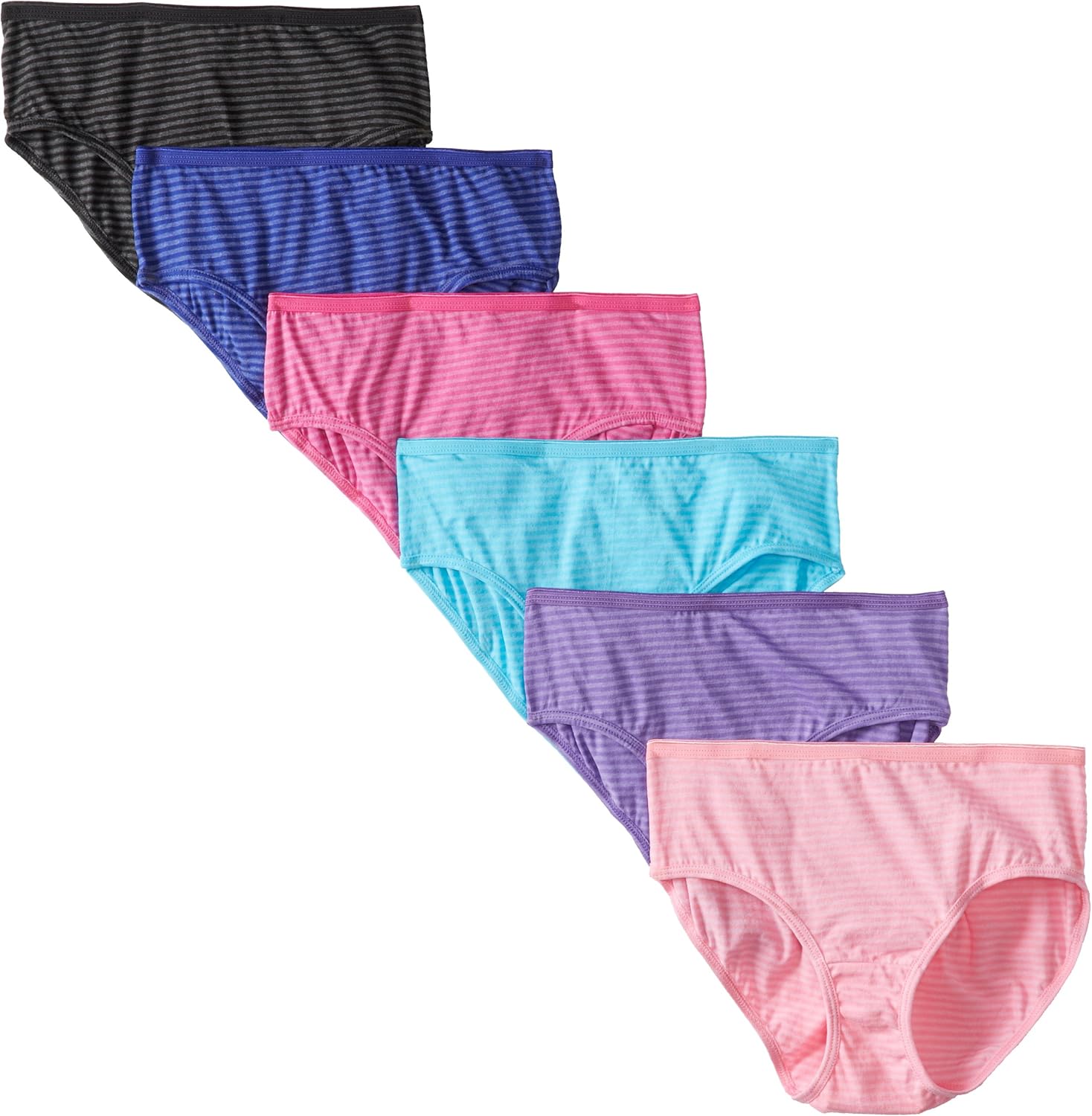 Hanes Womens ComfortSoft Cotton Hipster Panty Pack of 6 Clothing
