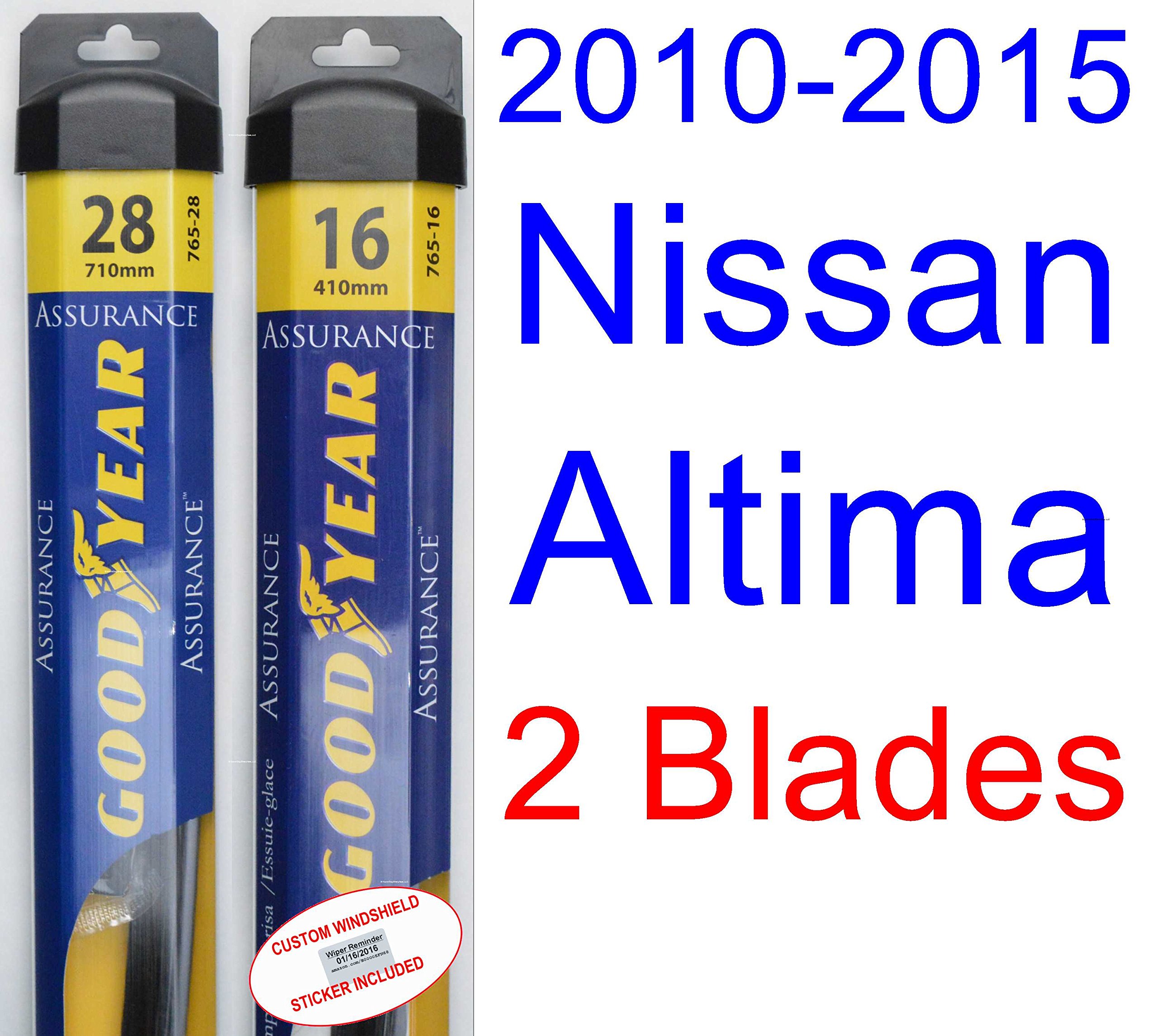 Buy 20102015 Nissan Altima Replacement Wiper Blade Set/Kit (Set of 2