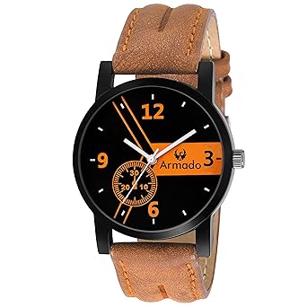 AR-063 Unique Analogue Brown Dial Mens Watch