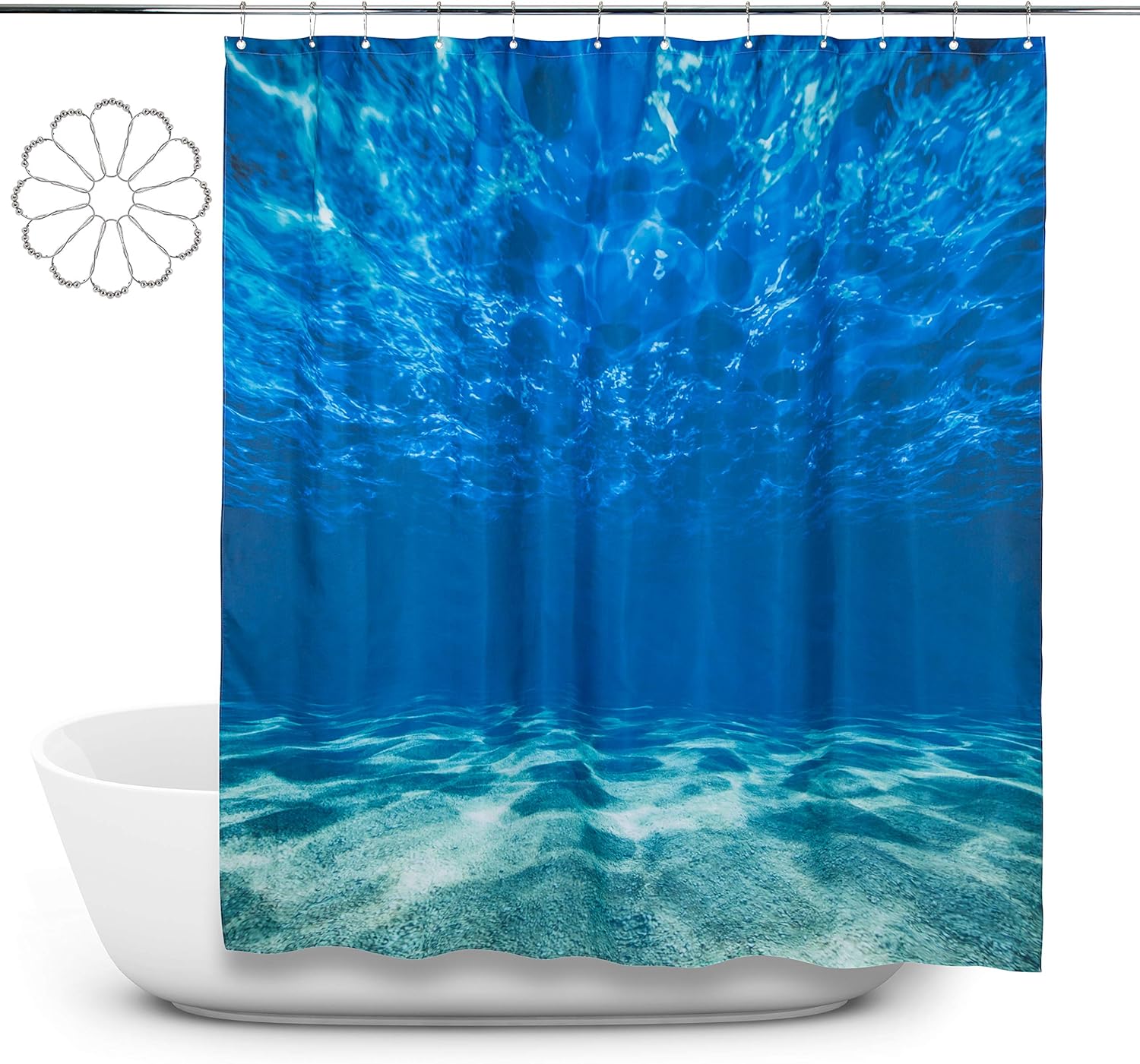 Shower Curtain Eco Friendly Fabric Polyester Shower Curtains Mould