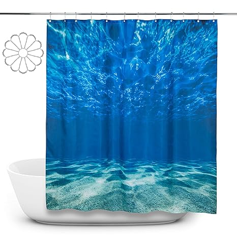 Water Mould Mildew Proof Eco Friendly Fabric Polyester Shower