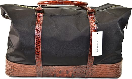 brahmin duxbury weekender travel bag pecan