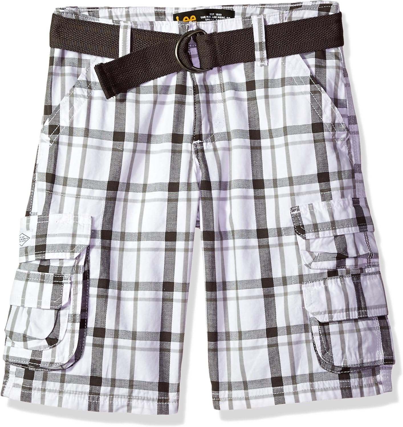 Lee Boys' Dungarees Belted Wyoming Cargo Short: Clothing