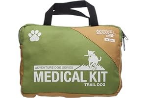 Adventure Medical Kits Trail Dog Medical Kit - Pet First Aid Kit with Dressings, Bandages, Instruction Manual & Tools - Lightweight, Compact Dog Safety Pack