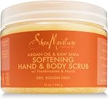 Shea Moisture Argan Oil Raw Shea Body Scrub 12 oz Deeply Nourishing Softening view 2