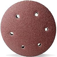 M MIMHOOY 9 Inch Sanding Discs 40 Grit with 6 Holes, Hook and Loop Sandpaper Ideal for Drywall Sander 12PCS