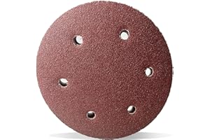 M MIMHOOY 9 Inch Sanding Discs 40 Grit with 6 Holes, Hook and Loop Sandpaper Ideal for Drywall Sander 12PCS