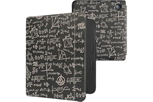 kwmobile Case Compatible with Kobo Libra 2 Case - eReader Cover - Equation Green/Yellow