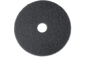 3M Floor Stripping Pad - 13 inch - Black 7200 - 5 Pads per case - Commerical Stripper