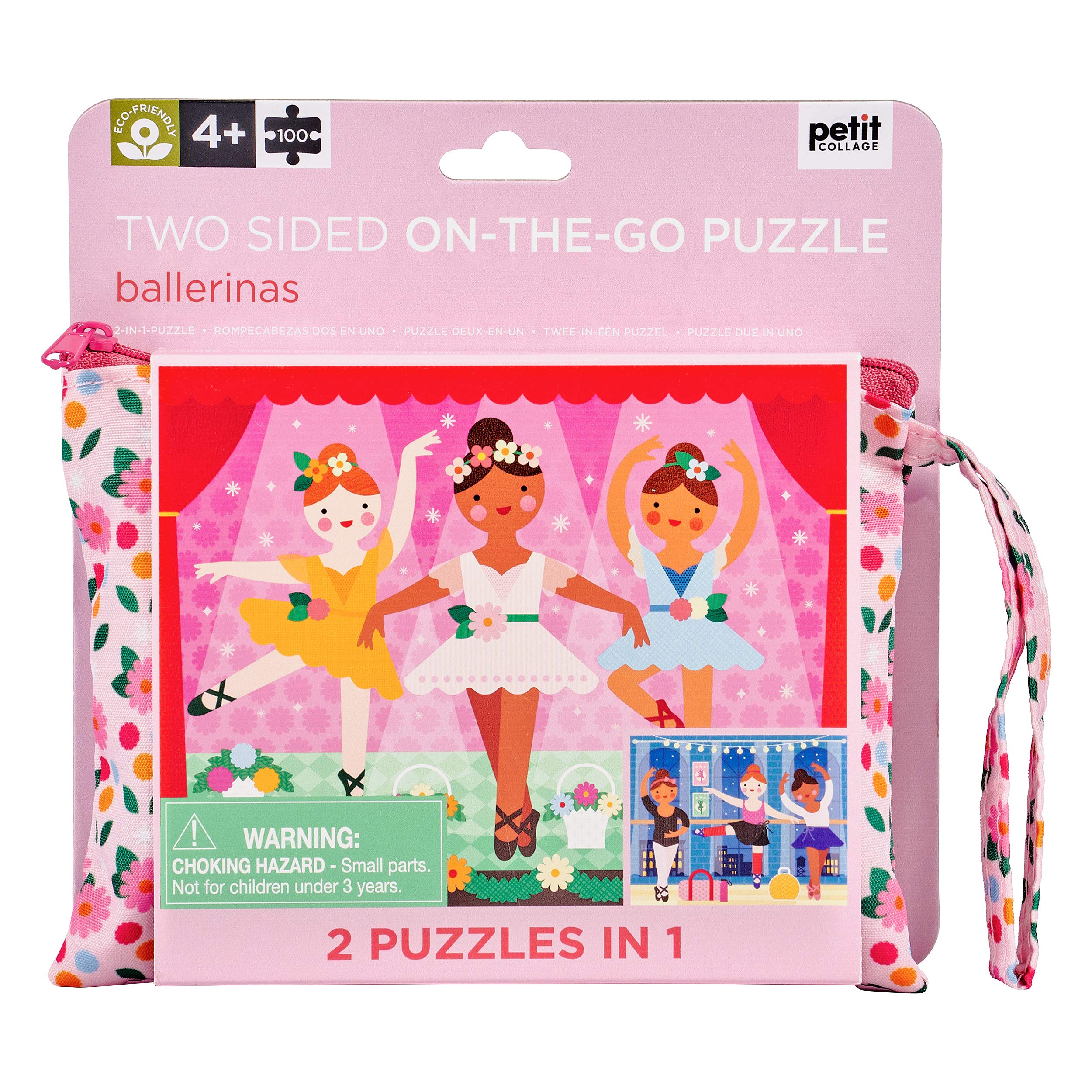 Petit Collage Ballerina Two-sided On-the-Go Puzzle