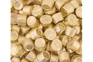 LAETAFOOD ROLO Chewy Caramel Milk Chocolate Candy, Gold Foil Wrap (2 Pound Bag - Approx. 150 Count)