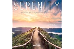 Graphique 2024 Serenity Mini Wall Calendar | 7” x 7” | Thick Paper | Home & Office Organizer | Large Monthly Grid | 3 Languages & Marked Holidays | 4 Month Preview Page for 2025