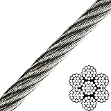 1/4" x 50' 7x19 316 Stainless Steel Aircraft Cable