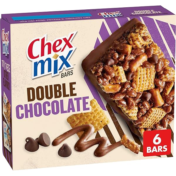 CHEX MIX TREAT BARS, DOUBLE CHOCOLATE, SNACK BARS, 6 CT