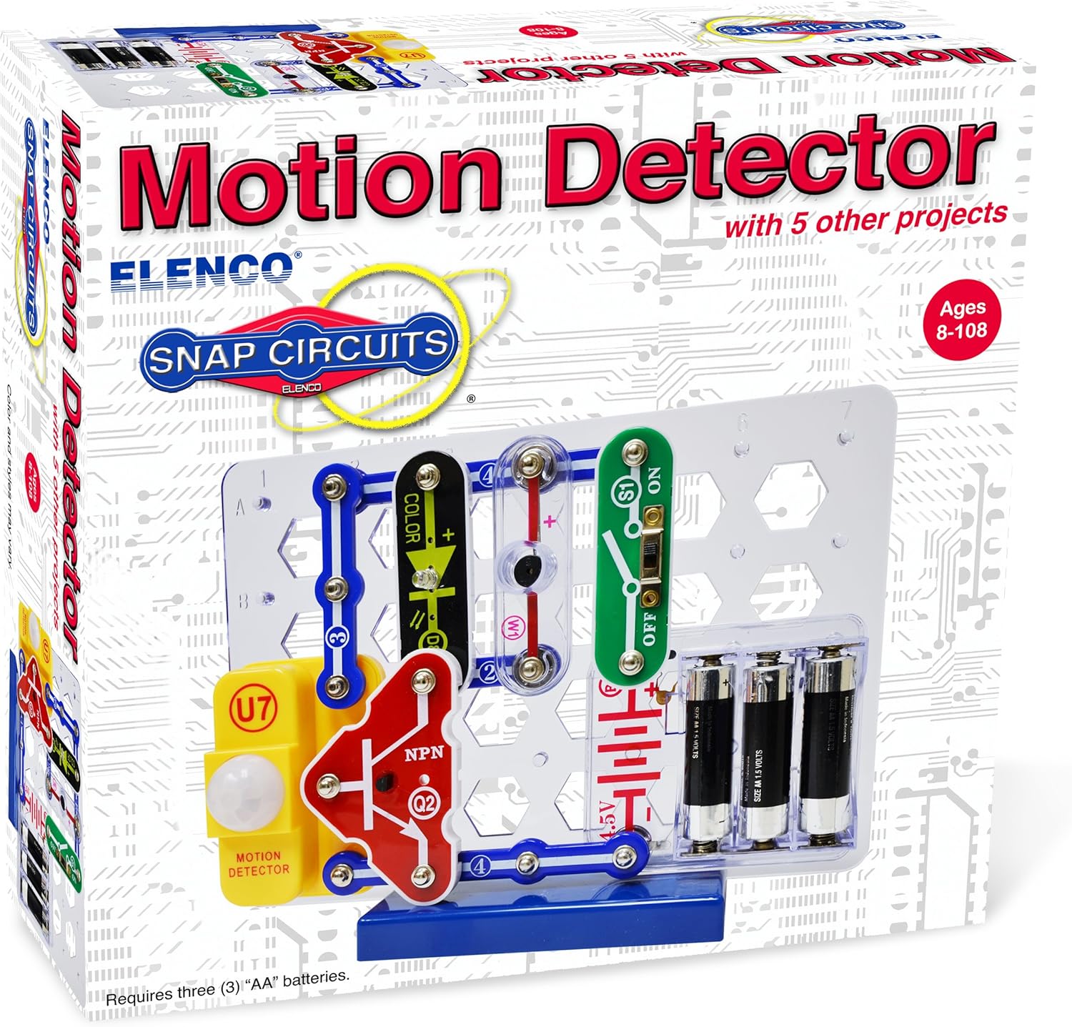 snap circuits motion detector
