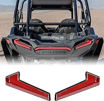 Amazon Com Utv Tail Lights Assembly Sautvs Led Taillights Rear Lamps For Polaris Rzr Xp Turbo Sportsman 1000 18 21 Accessories Red 2pcs Automotive