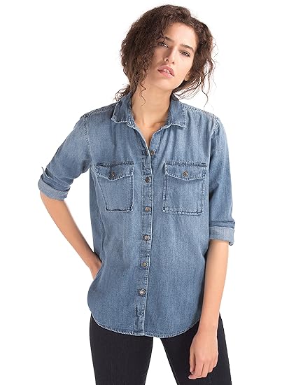 gap denim shirt womens