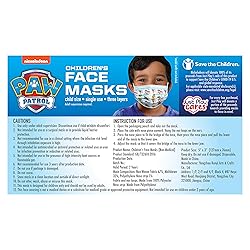 Children’s Single Use Face Mask, Paw Patrol, 14