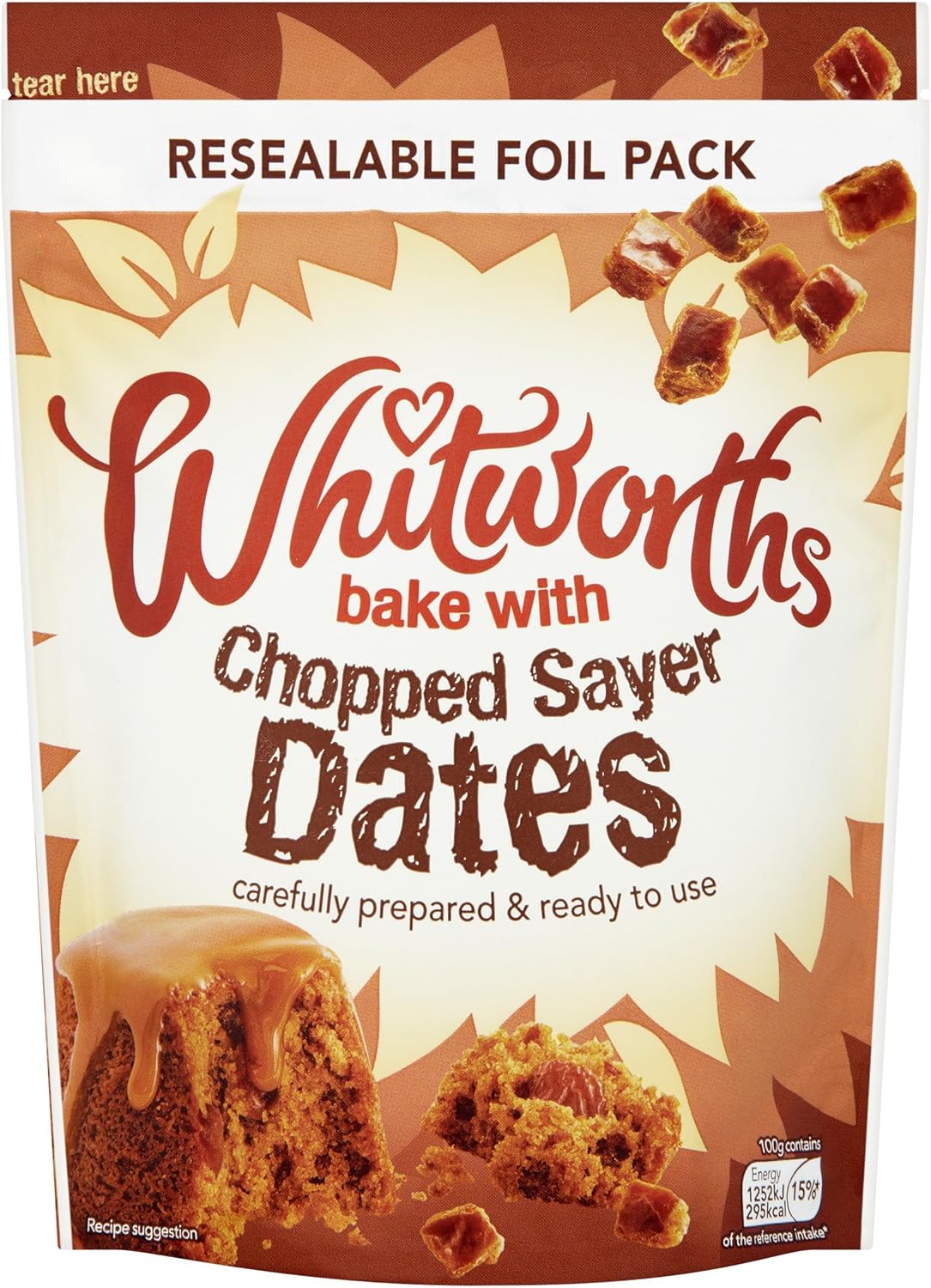 Whitworths Bake with Chopped Sayer Dates 250g Amazon.co.uk Grocery