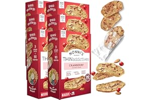 NONNI'S Thin Addictives Cranberry Almond Thins, 4.4 Ounce - 6 per pack -- 6 packs per case.