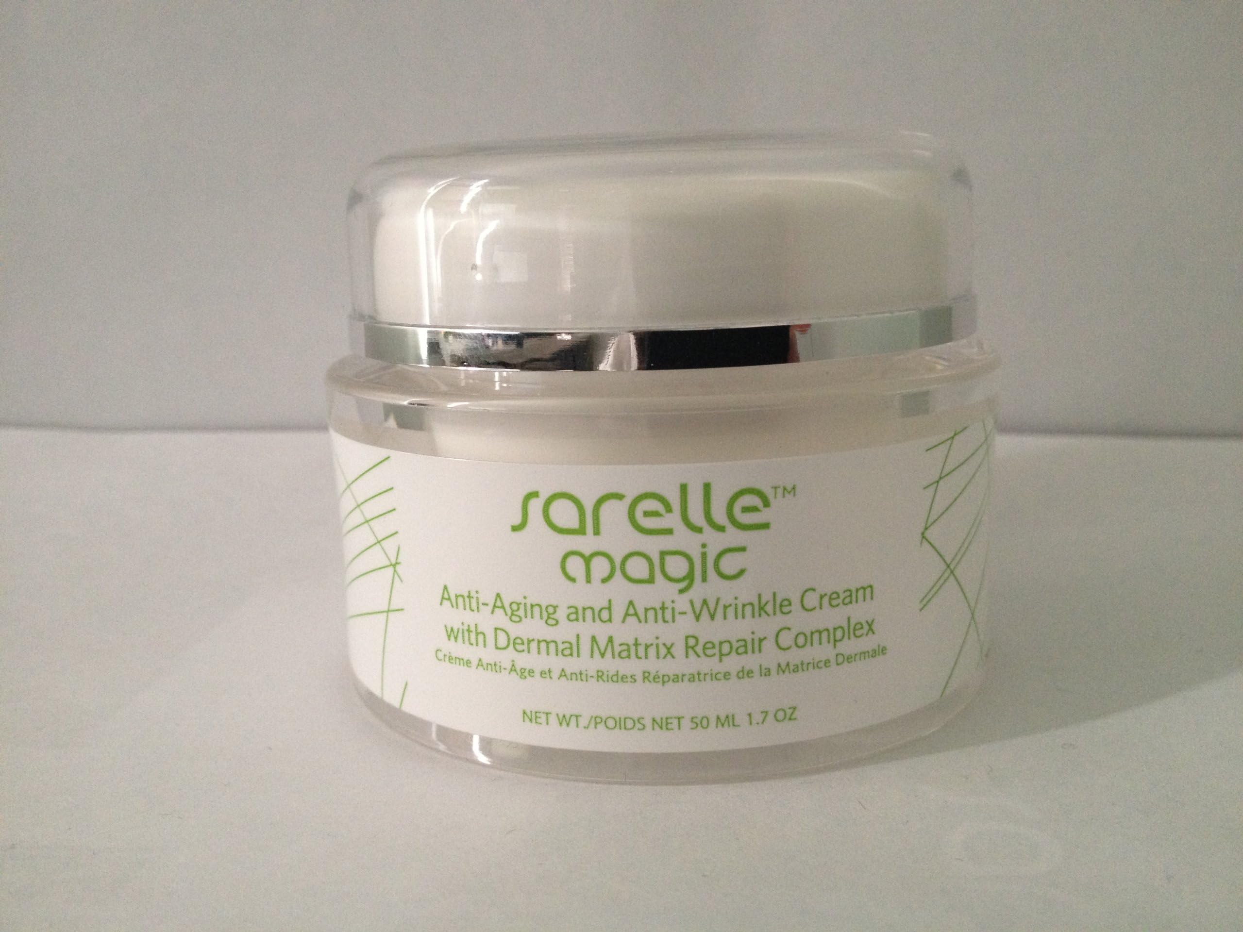Sarelle Magic Anti-aging End Anti-wrinkle Face Cream Moisturizer Day/night (For All Skin Types) with Dermal Matrix Repair Complex 1.7 Oz