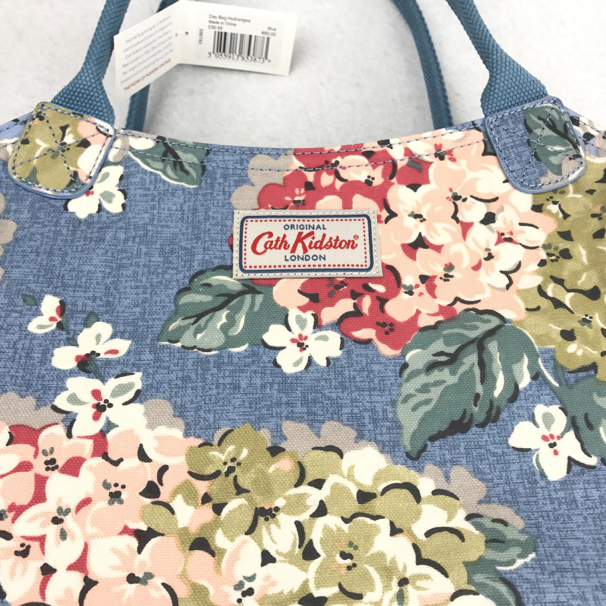 Cath Kidston Matt Oilcloth Day Bag Handbag Hydrangea Colour Blue 16AW