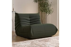 YVDNHP Bean Bag Chair, Fireside Chair Bean Bag Sofa Large Bean Bag Chair for Adults, Bean Bag Chairs for Teens with High Density Comfortable Foam, Memory Foam Lazy Sofa for Living Room, Bedroom (Green)