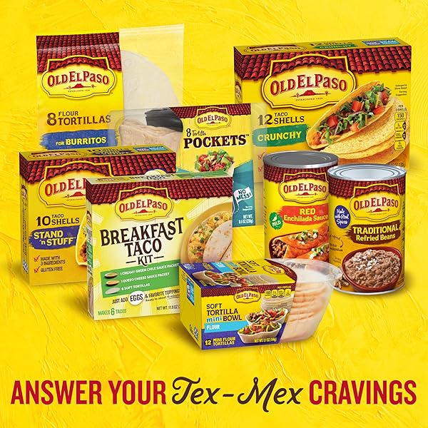 OLD EL PASO BREAKFAST TACO KIT WITH SAUCES AND SOFT TORTILLAS, MAKES 6 TACOS, 11.9 OZ