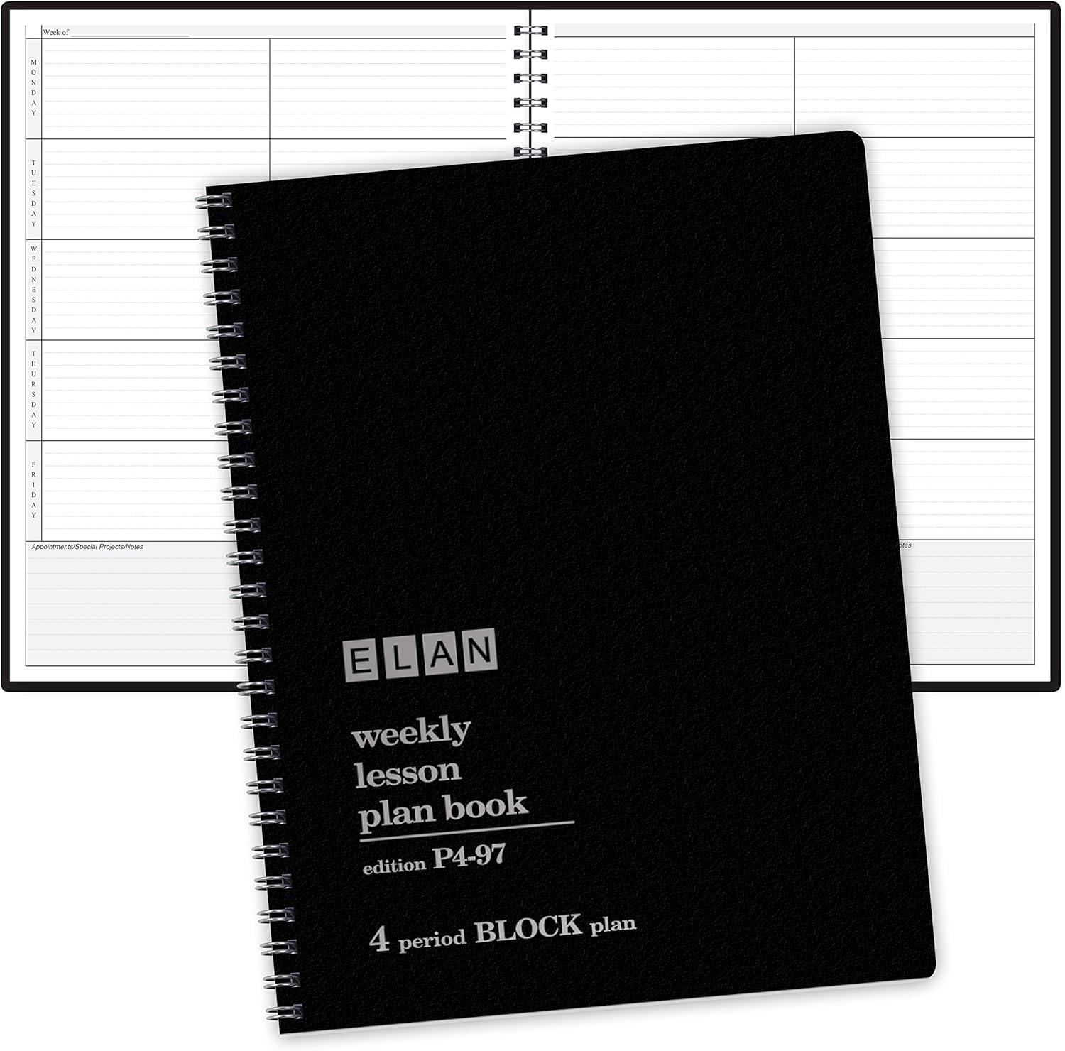 4 Period Teacher Lesson Plan; Days Vertically Down The Side (P4-97)