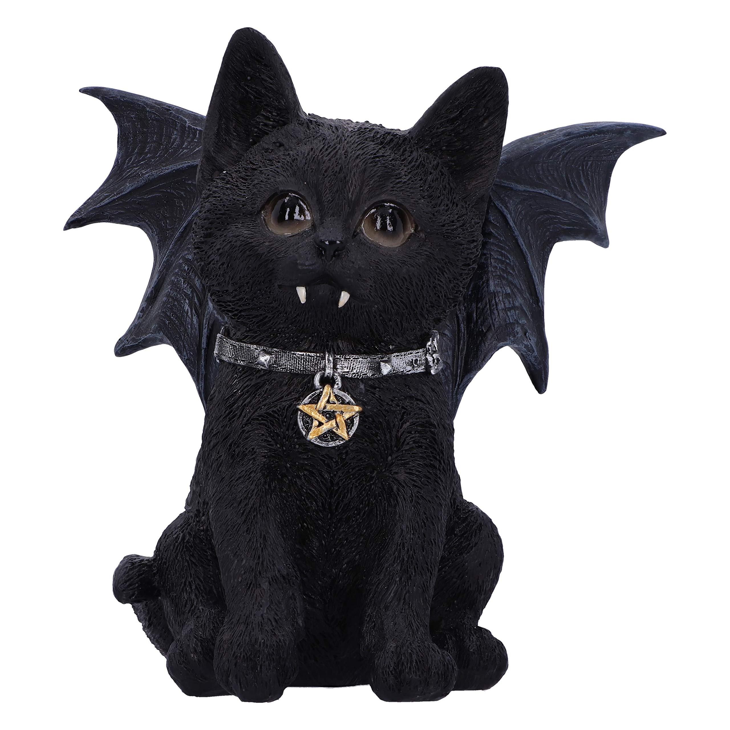 Nemesis Now Vampuss Black Bat Cat, 16cm, Resin, Black, Vampire Cat Figurine, Witch Gift, Halloween Decoration, Cast in Finest Resin, Lovingly Hand-Painted — image 1