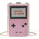 Renabro Women Retro Crossbody Bag Rhinestone Fun Unique Evening Clutch Purses for Women