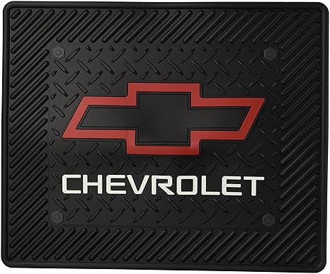 Chevy Chevrolet Red Bowtie 1pc Black Rubber Universal Car Truck