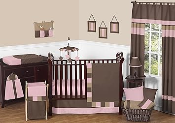 Amazon Com Sweet Jojo Designs Modern Soho Pink And Brown