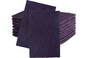 SANDPROX Scuff Pad 6” x 9” Purple 600 Grit Scuff Pads for Paint Prep, Pack of 10,Automotive Scotch Brite Pads for Scuffing,Sanding,Scouring,Surface Adhesion Preparation