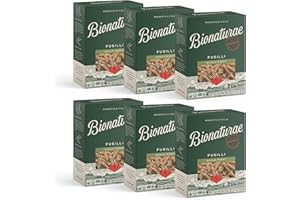 Bionaturae Fusilli Pasta Noodles - Whole Wheat Pasta, Kosher Certified, High Protein, Non-GMO Verified, USDA Certified, Whole Wheat Fusilli, Fusilli Pasta Organic, Crafted in Italy - 16 Oz