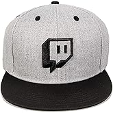 Twitch Embroidered Glitch Snapback Grey