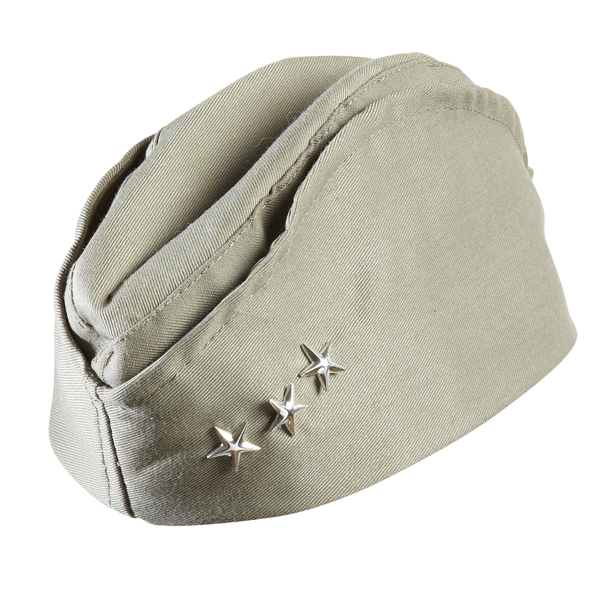 WW2 American Soldier with 3 Stars Hat for Headwear Fancy Dress