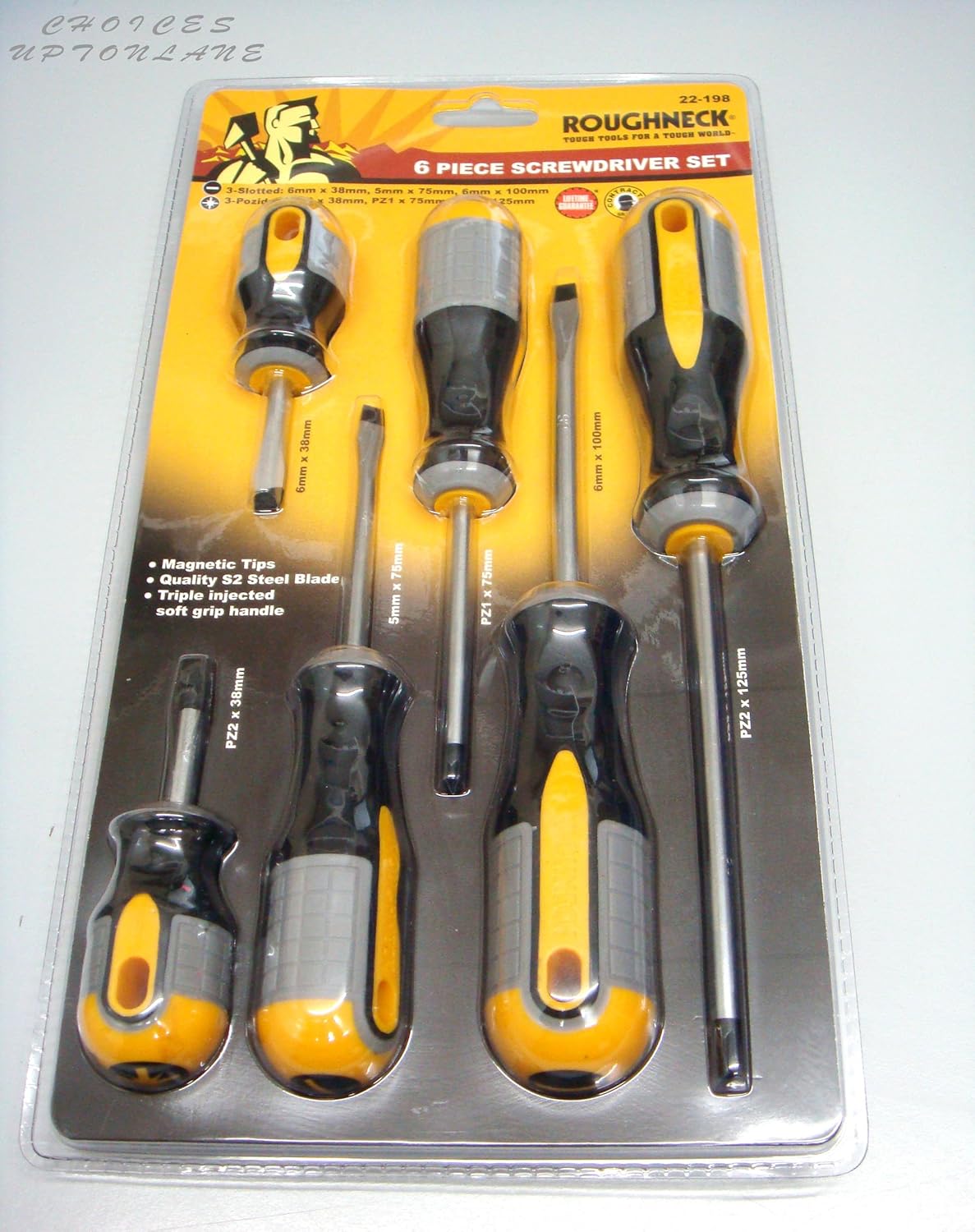 Roughneck ROU22198 Screwdriver Set - 6 Piece, Multicolor - Image 4