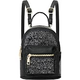SEALINF Women Girl Bling Mini Backpack Convertible Shoulder Cross Bags Purse