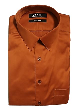 burnt orange dress shirt