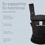 Ergobaby Adapt Baby Carrier Newborn Three Positions SoftFlex Mesh Onyx Black view 3