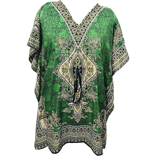 Riviera Sun African Print Dashiki Caftan For Women (Cream Dashiki, 2X-794259