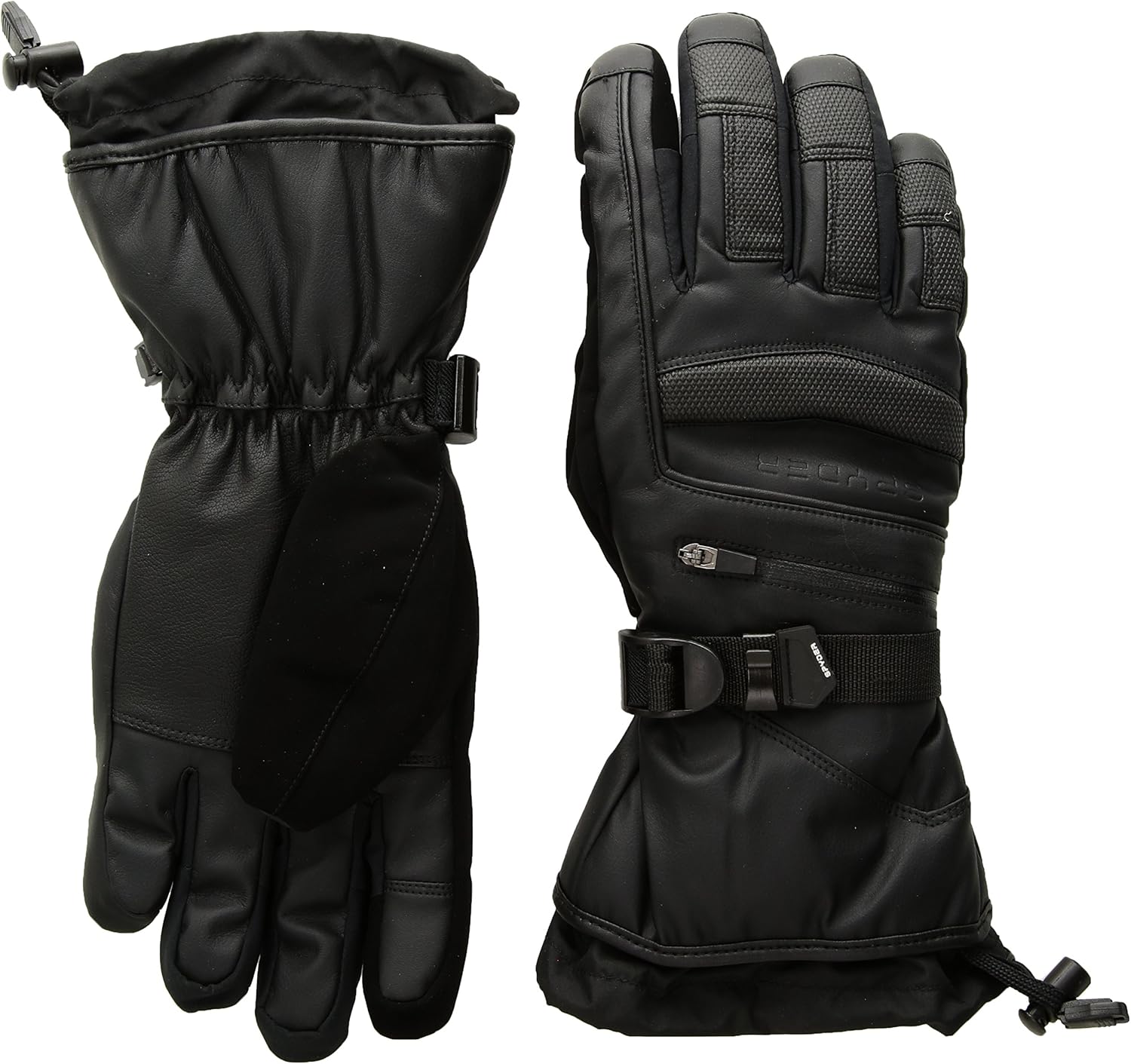 spyder leather ski gloves