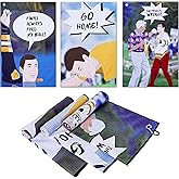 DUNGGLE Golf Towel 3 Pcs Funny Golf Club Clean Set for Golf Bags with Clip, Funny Gifts for Golf Fans