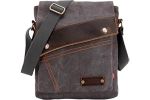 AIBAG Messenger Bag, Vintage Small Canvas Shoulder Bag Crossbody Purse
