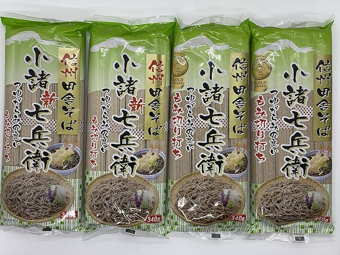 Amazon アソート 信州ほしの 信州田舎そば小諸七兵衛 新旧食べ比べセット 信州田舎そば小諸七兵衛 340g 新 信州田舎そば小諸七兵衛 340g 各2個 計4個 食べ比べ お試し セット品 まとめ買い ノーブランド品 そば 通販