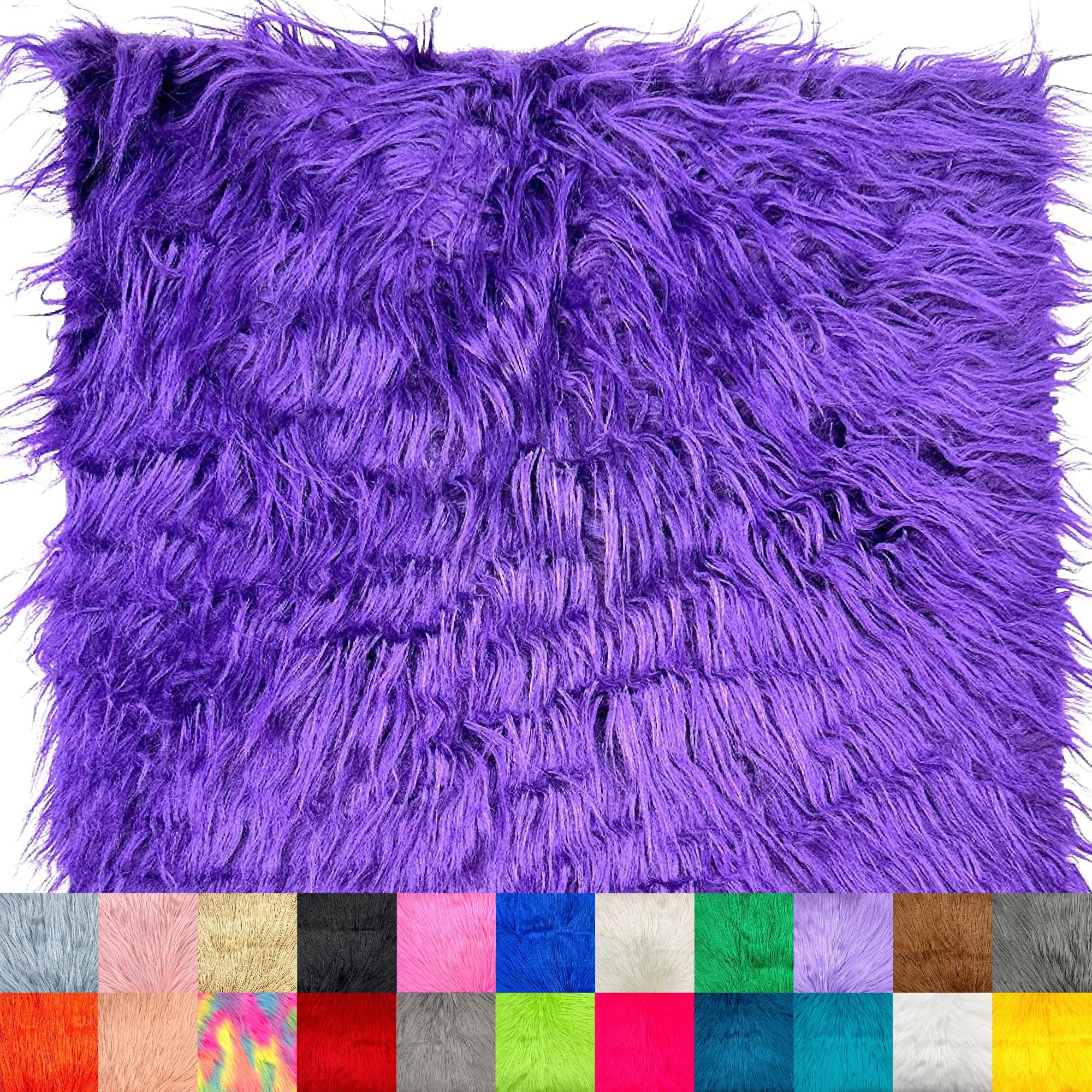 Ice Fabrics Faux Fur Fabric Squares - 10x10 Inches