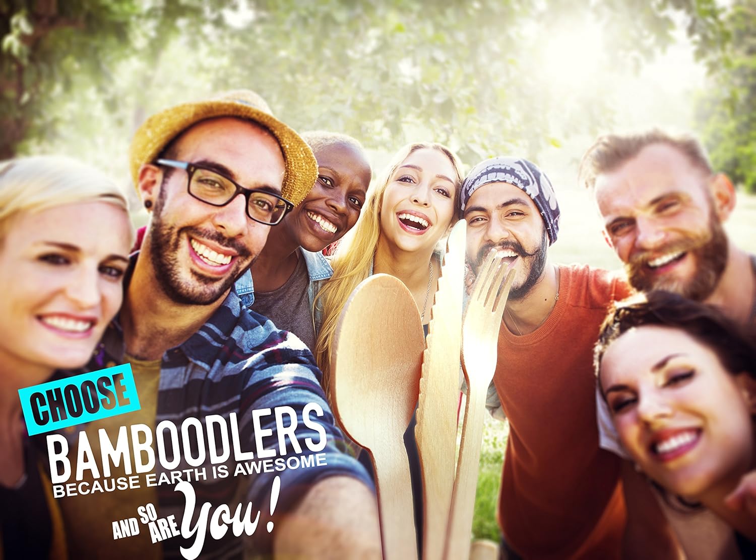 Disposable Wooden Spoons by Bamboodlers | 100% All-Natural, Eco-Friendly, Biodegradable, and Compostable - Because Earth is Awesome! Pack of 100-6.5” Spoons.: Health & Personal Care